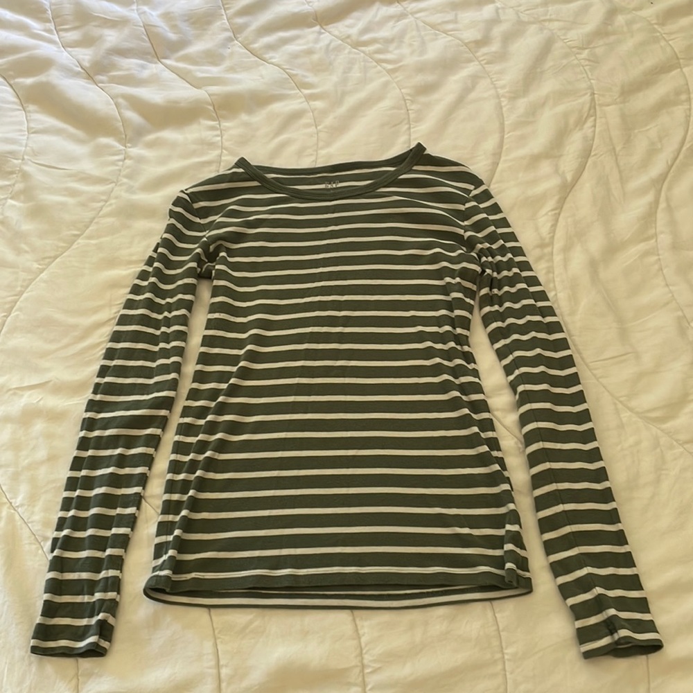Green Striped GAP Shirt